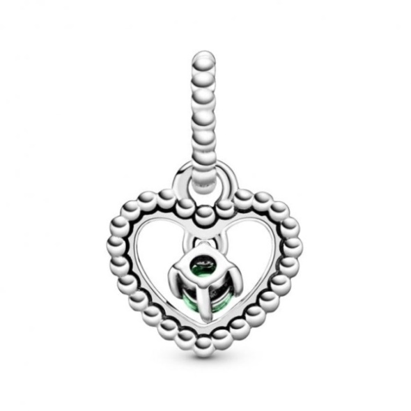 May Birthstone Heart Charms Pandora CA