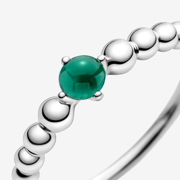 May Rainforest Green Beaded Ring Pandora CA