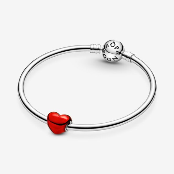 Metallic Red Heart Charm Pandora CA