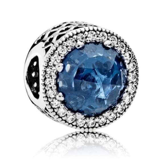 Midnight Blue Radiant Hearts Charms Pandora CA