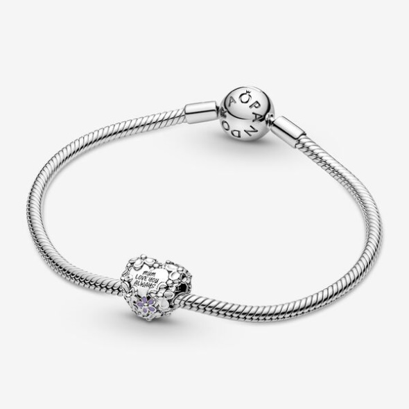 Mom Daisy Heart Charm Pandora CA