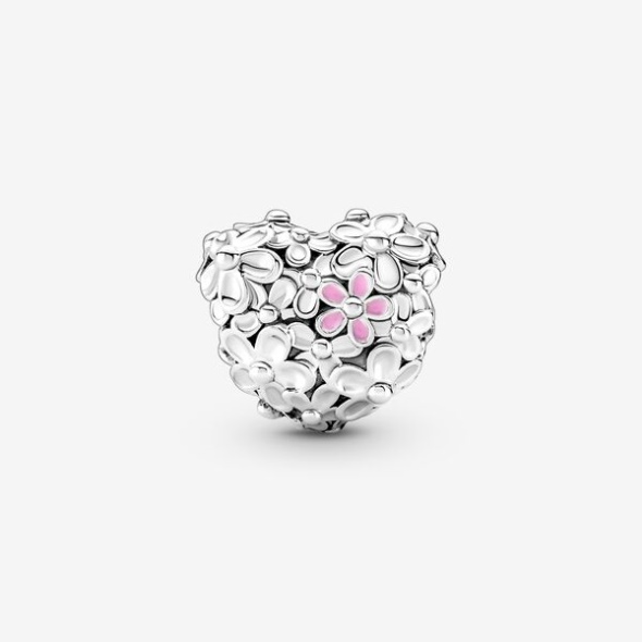 Mom Daisy Heart Charm Pandora CA