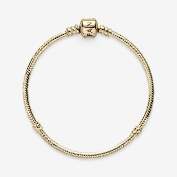 Moments 14kt Brand Pandora CA Gold Snake Chain Bracelet