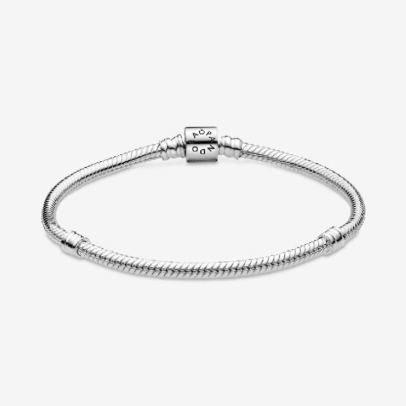 Moments Barrel Clasp Snake Chain Bracelet Brand Pandora CA
