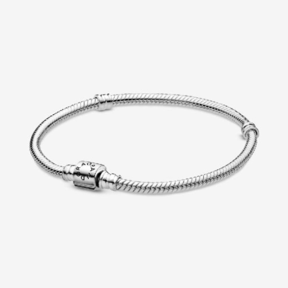 Moments Barrel Clasp Snake Chain Bracelet Pandora CA