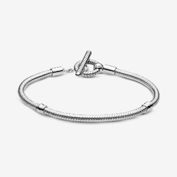 Moments Brand Pandora CA T-Bar Snake Chain Bracelet