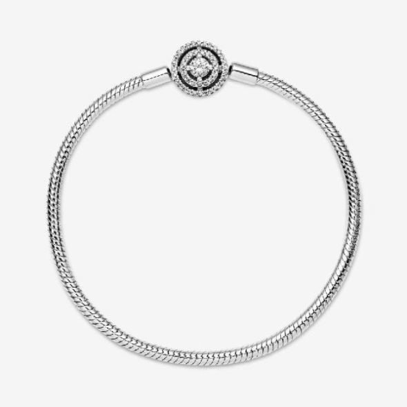 Moments Halo Snake Chain Bracelet Pandora CA