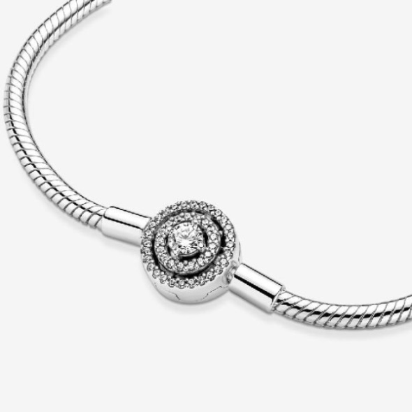Moments Halo Snake Chain Bracelet Pandora CA