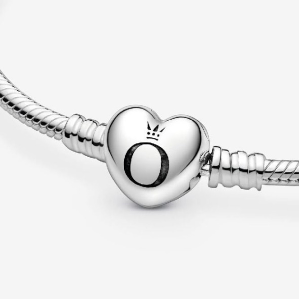 Moments Heart Clasp Snake Pandora CA Brand Chain Bracelet