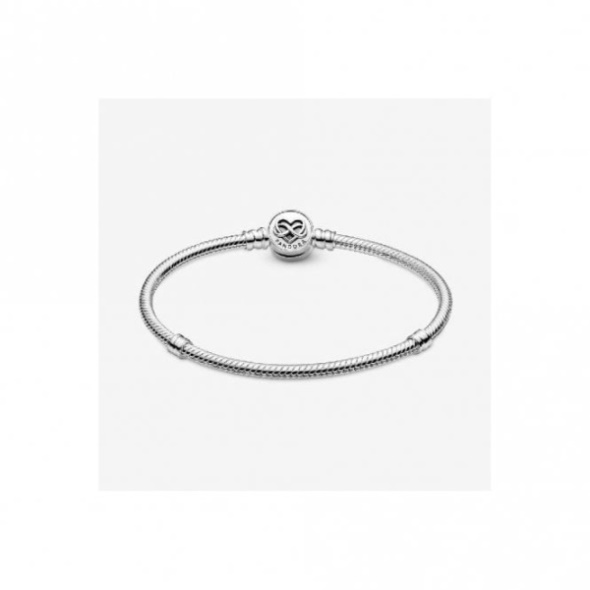 Moments Heart Infinity Clasp Snake Chain Bracelet Pandora CA