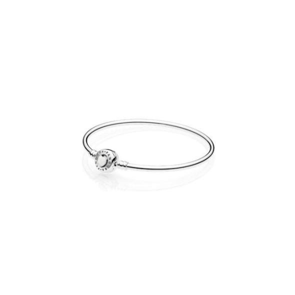 Moments Silver Loving Heart Clasp Bangle Pandora CA