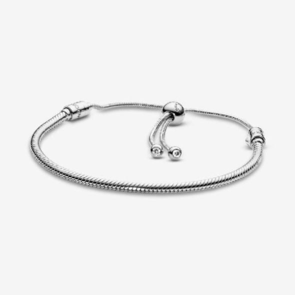 Moments Snake Chain Slider Bracelet Pandora CA
