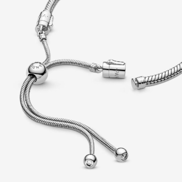 Moments Snake Chain Slider Bracelet Pandora CA