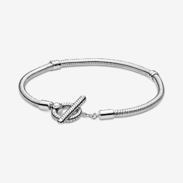 Moments T-Bar Snake Chain Fashion Bracelet Pandora CA