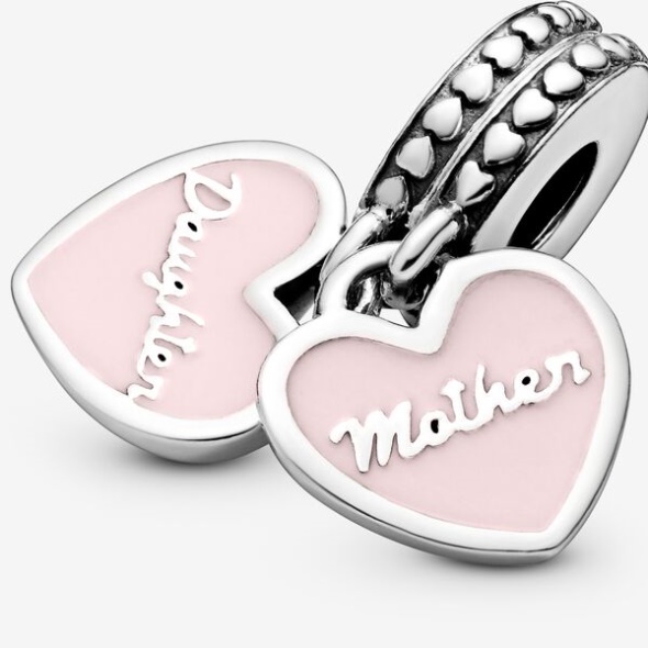 Mother Daughter Hearts Dangle Charm Pandora CA