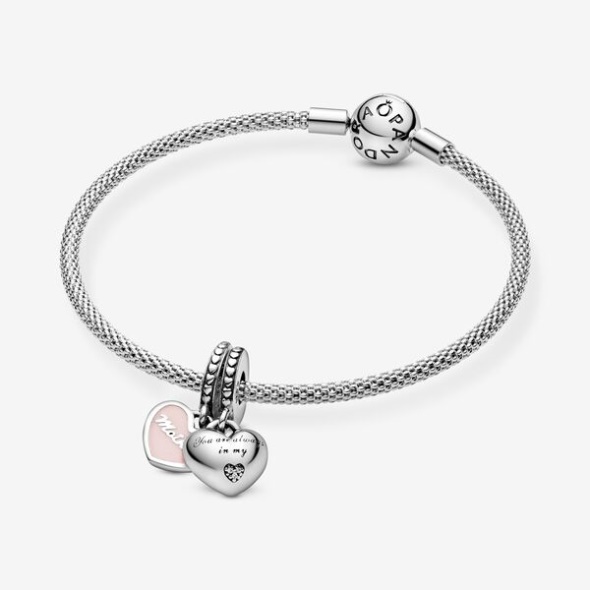 Mother Daughter Hearts Dangle Charm Pandora CA