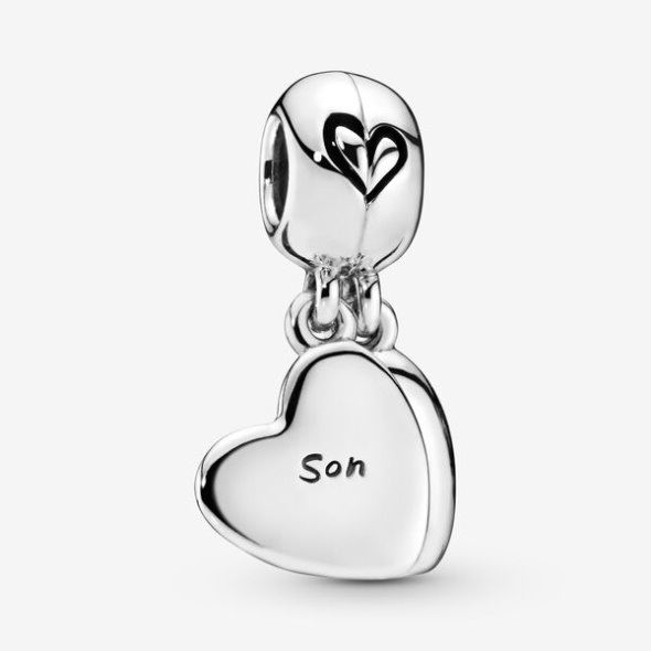Mother Son Heart Split Dangle Charm Pandora CA