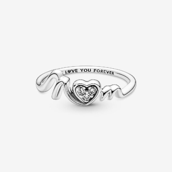 Mum Pave Heart Ring Fashion Pandora CA