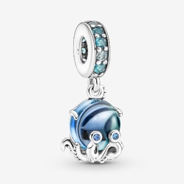 Murano Glass Cute Octopus Dangle Charms Pandora CA