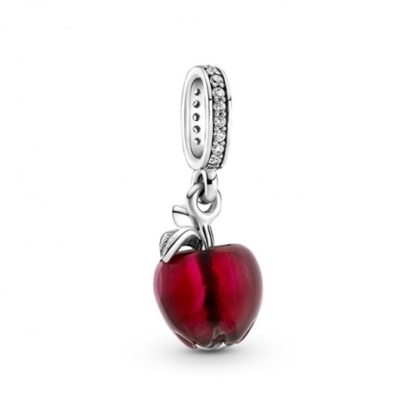 Murano Glass Red Apple Dangle Charms Pandora CA