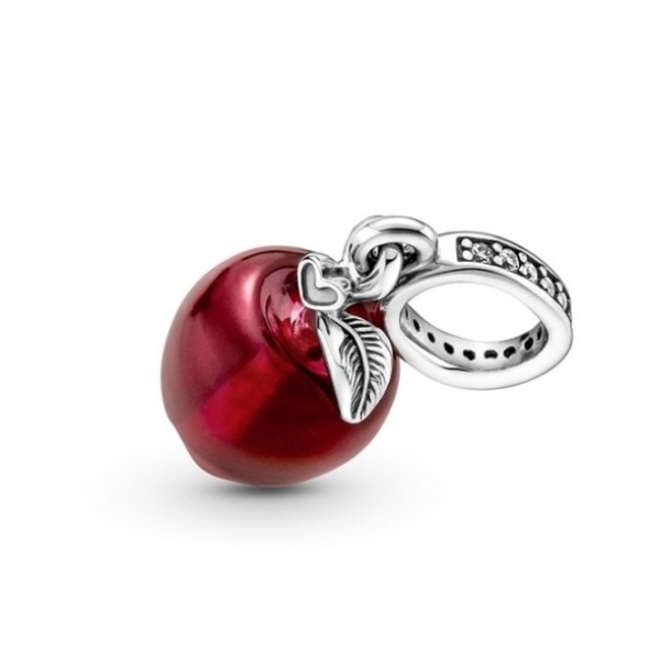 Murano Glass Red Apple Dangle Charms Pandora CA