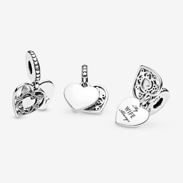 My Wife Always Heart Dangle Charm Pandora CA