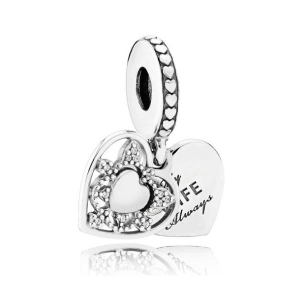 My Wife Always Heart Dangle Charms Pandora CA