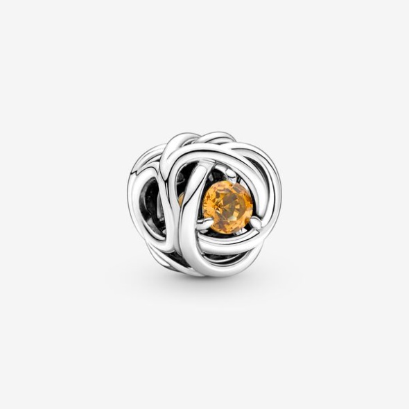 November Honey Eternity Circle Charm Pandora CA