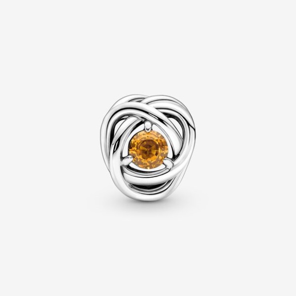 November Honey Eternity Circle Charm Pandora CA