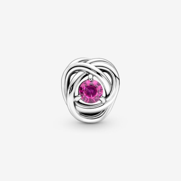 October Pink Eternity Circle Charm Pandora CA