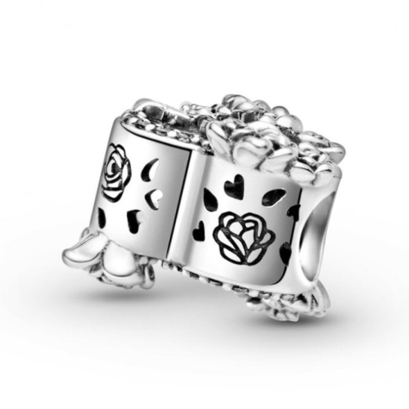 Open Heart  Rose Flowers Charms Pandora CA