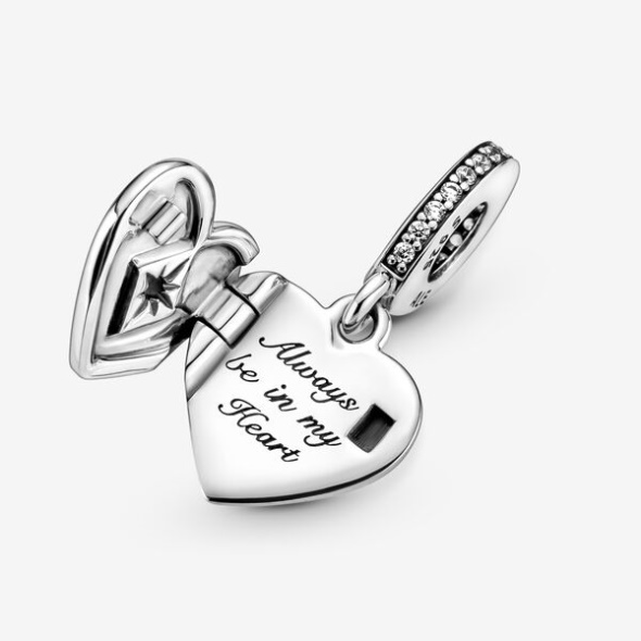 Openable Heart Locket Dangle Charm Pandora CA