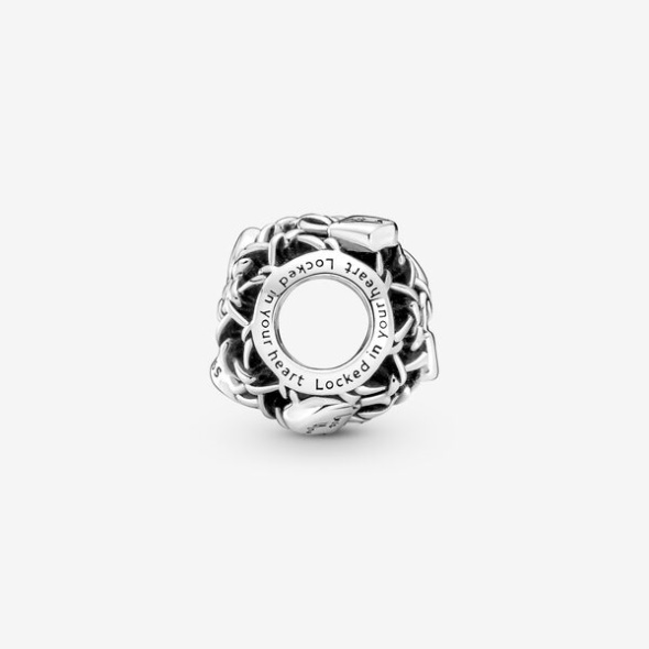 Openwork Chain Link Padlock Charm Pandora CA