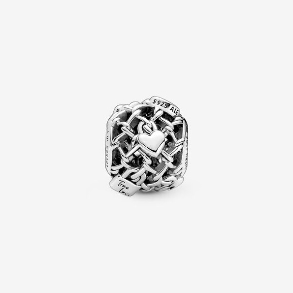 Openwork Chain Link Padlock Charm Pandora CA