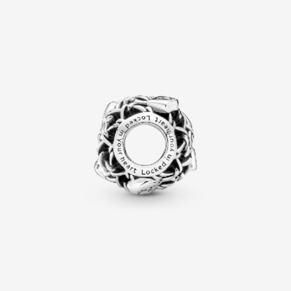 Openwork Chain Link Padlock Charms Pandora CA