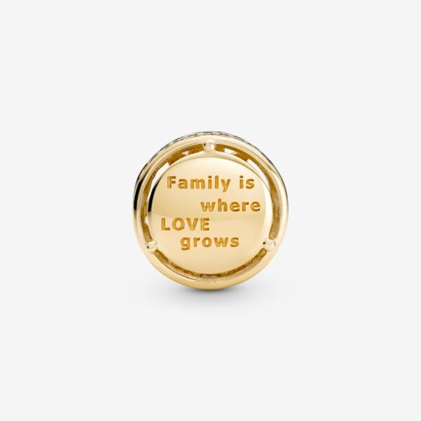 Openwork Family Roots Charm Pandora CA Gold