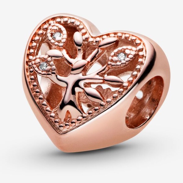 Openwork Family Tree Heart Charm Pandora CA
