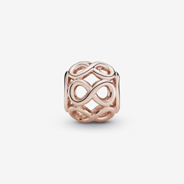 Openwork Infinity Charm Pandora CA Rose Gold Plated