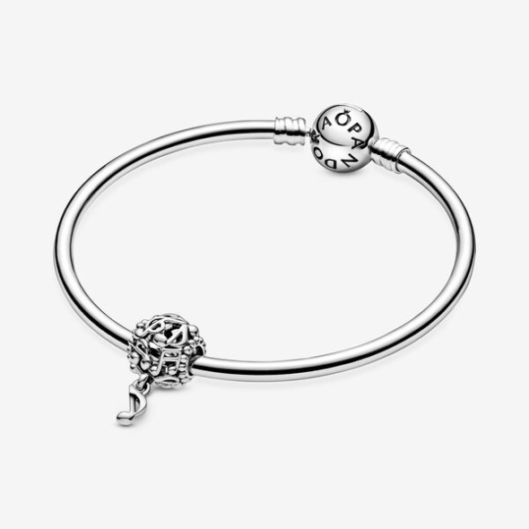 Openwork Music Notes Charm Pandora CA