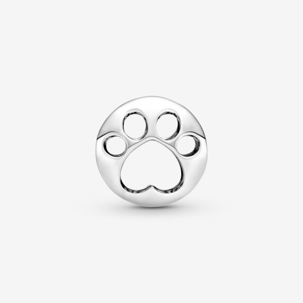 Openwork Paw Print Charm Pandora CA