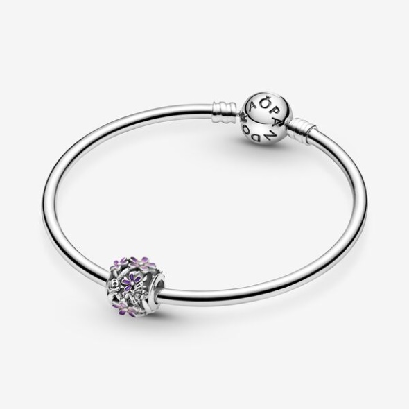 Openwork Purple Daisy Charm Pandora CA