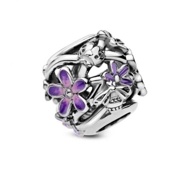 Openwork Purple Daisy Charms Pandora CA