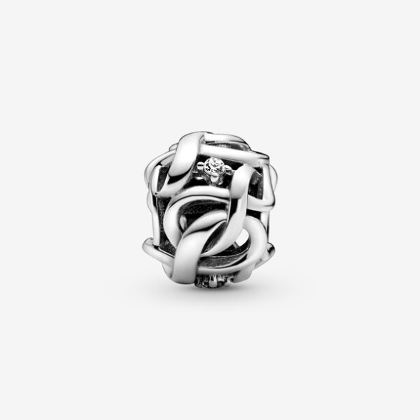 Openwork Woven Infinity Charm Pandora CA Sterling Silver