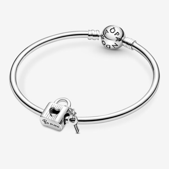 Padlock Heart Key Charm Pandora CA