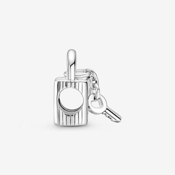 Padlock Heart Key Charm Pandora CA