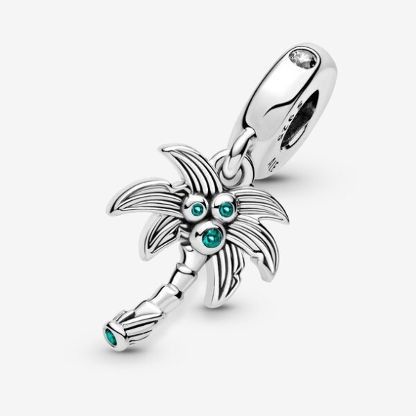 Palm Tree Coconuts Dangle Charm Pandora CA