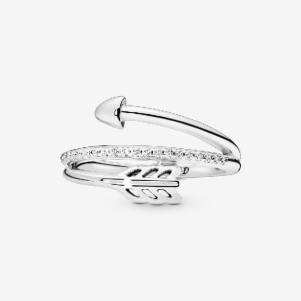 Pandora CA Brand Wrap-Around Arrow Ring