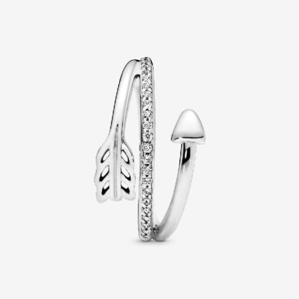 Pandora CA Brand Wrap-Around Arrow Ring