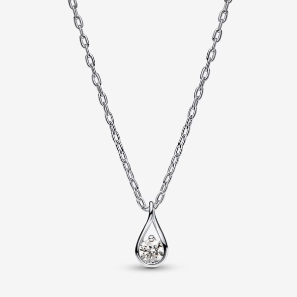 Pandora CA Brilliance Lab-Created 015 Ct Tw Diamond Pendant Necklace