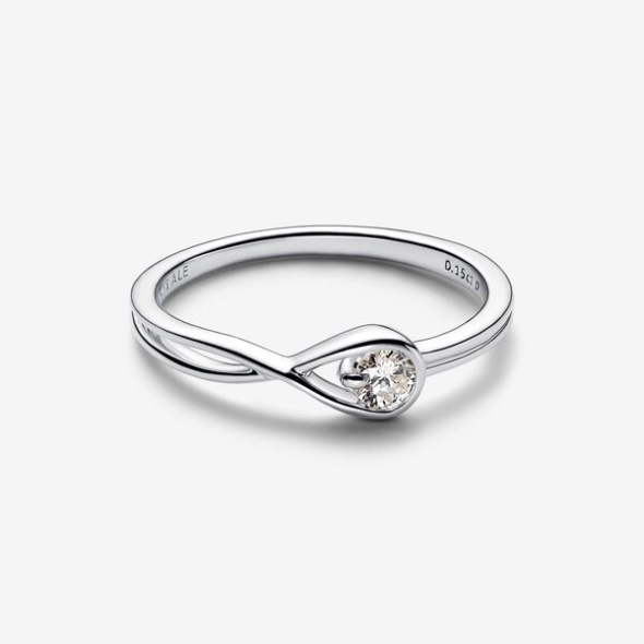 Pandora CA Brilliance Lab-Created 015 Ct Tw Diamond Ring